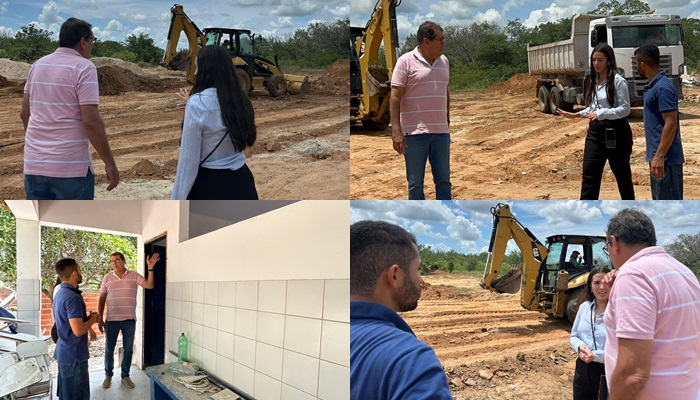  Secretário de Obras visita reforma e ampliação do Colégio José Desidério na comunidade Salinas